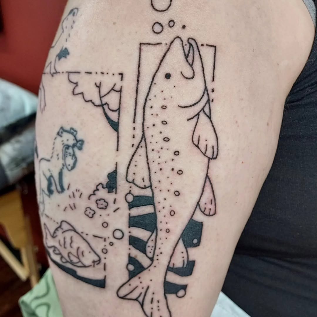 Tattoo by @xx.twisted — illustrative, blackwork