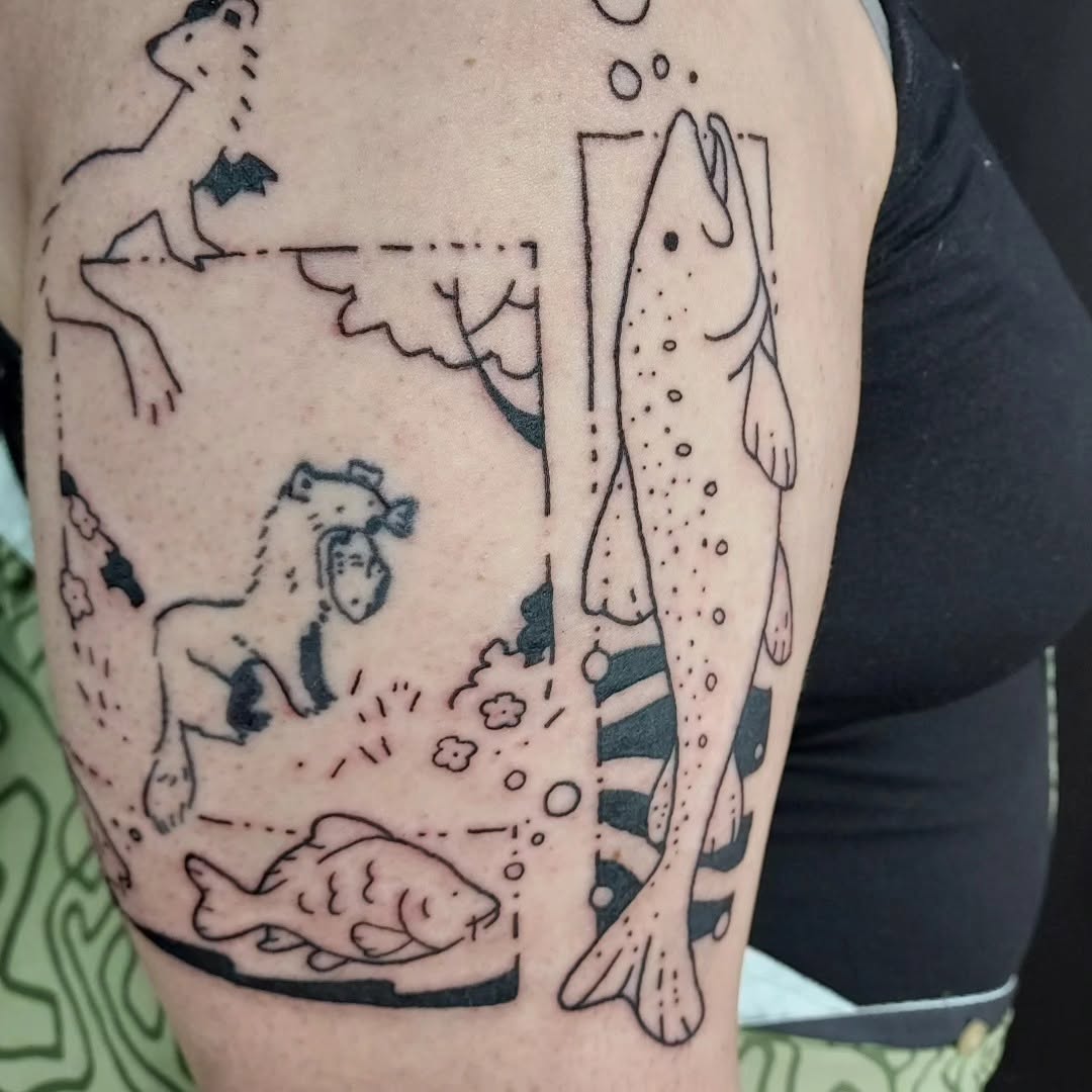 Tattoo by @xx.twisted — illustrative, sketch