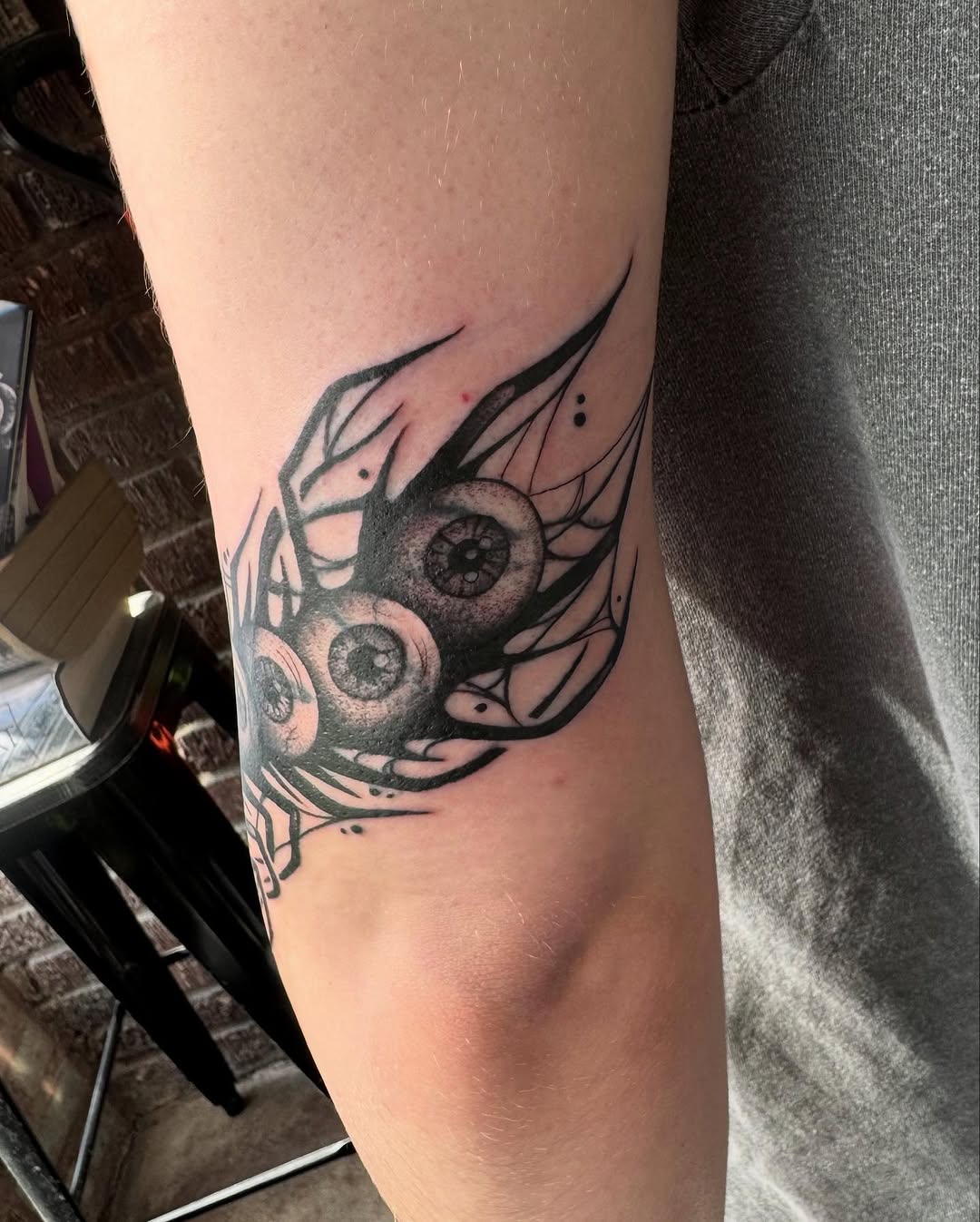 Tattoo by @morgue.in.tattoos — realism, black_and_grey