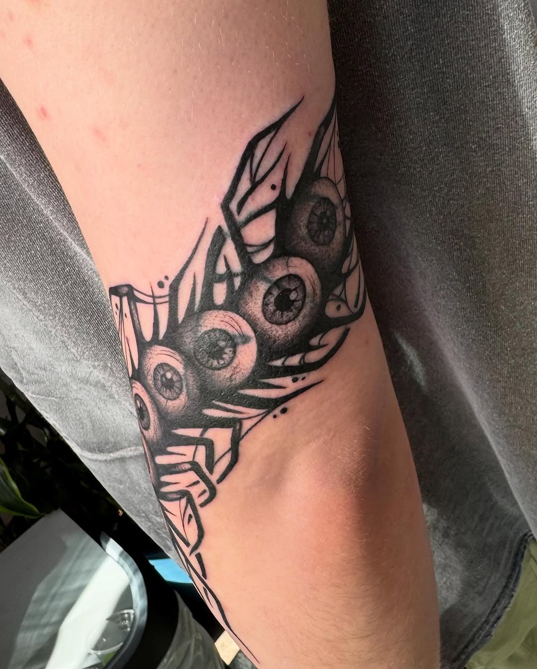 Tattoo by @morgue.in.tattoos — black_and_grey, dark_realism