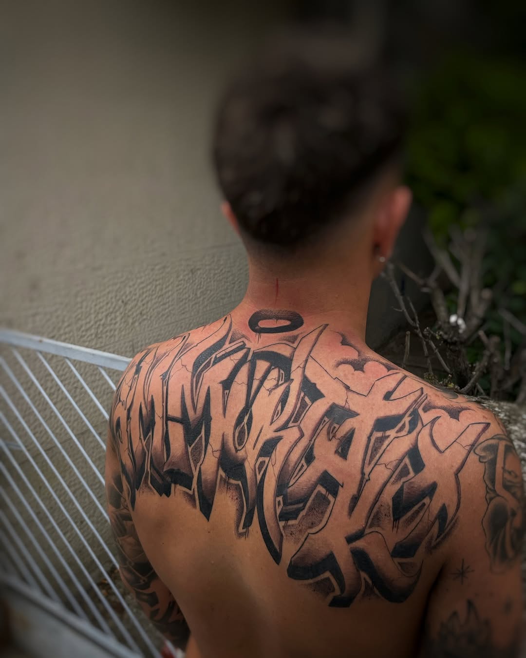 Tattoo by @blot_tattoo — lettering_script, blackwork