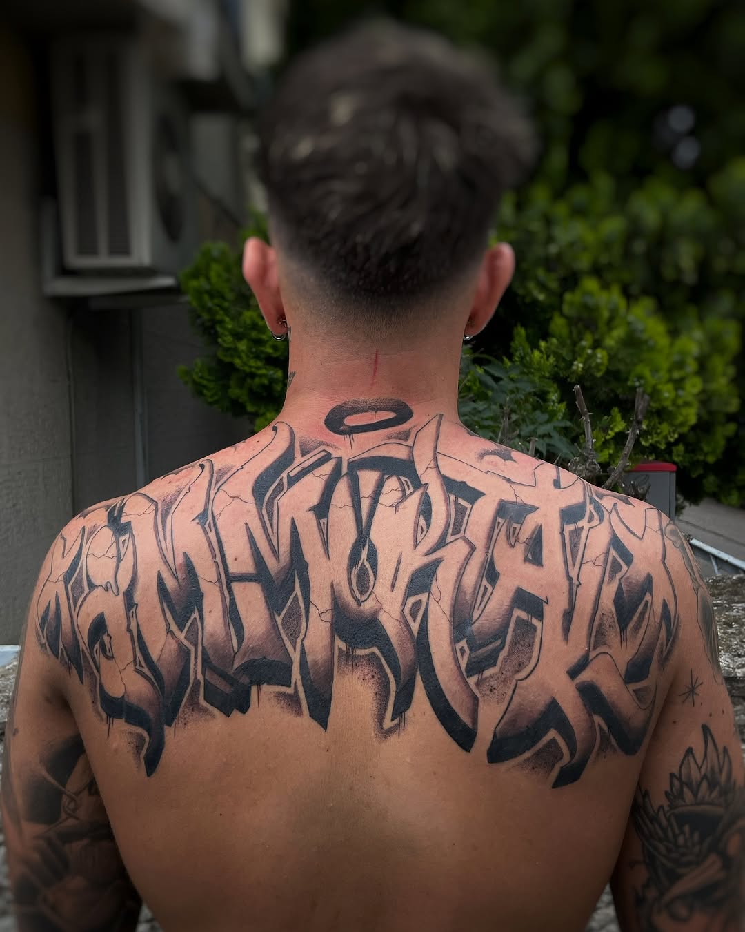 Tattoo by @blot_tattoo — lettering_script, blackwork