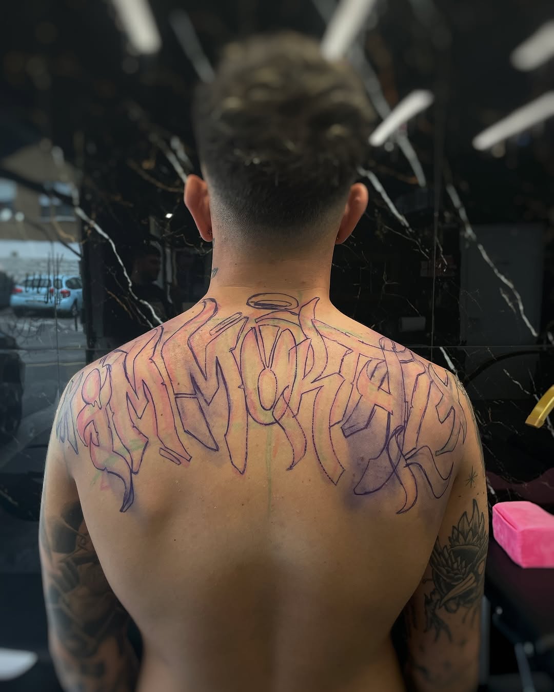 Tattoo by @blot_tattoo — lettering_script