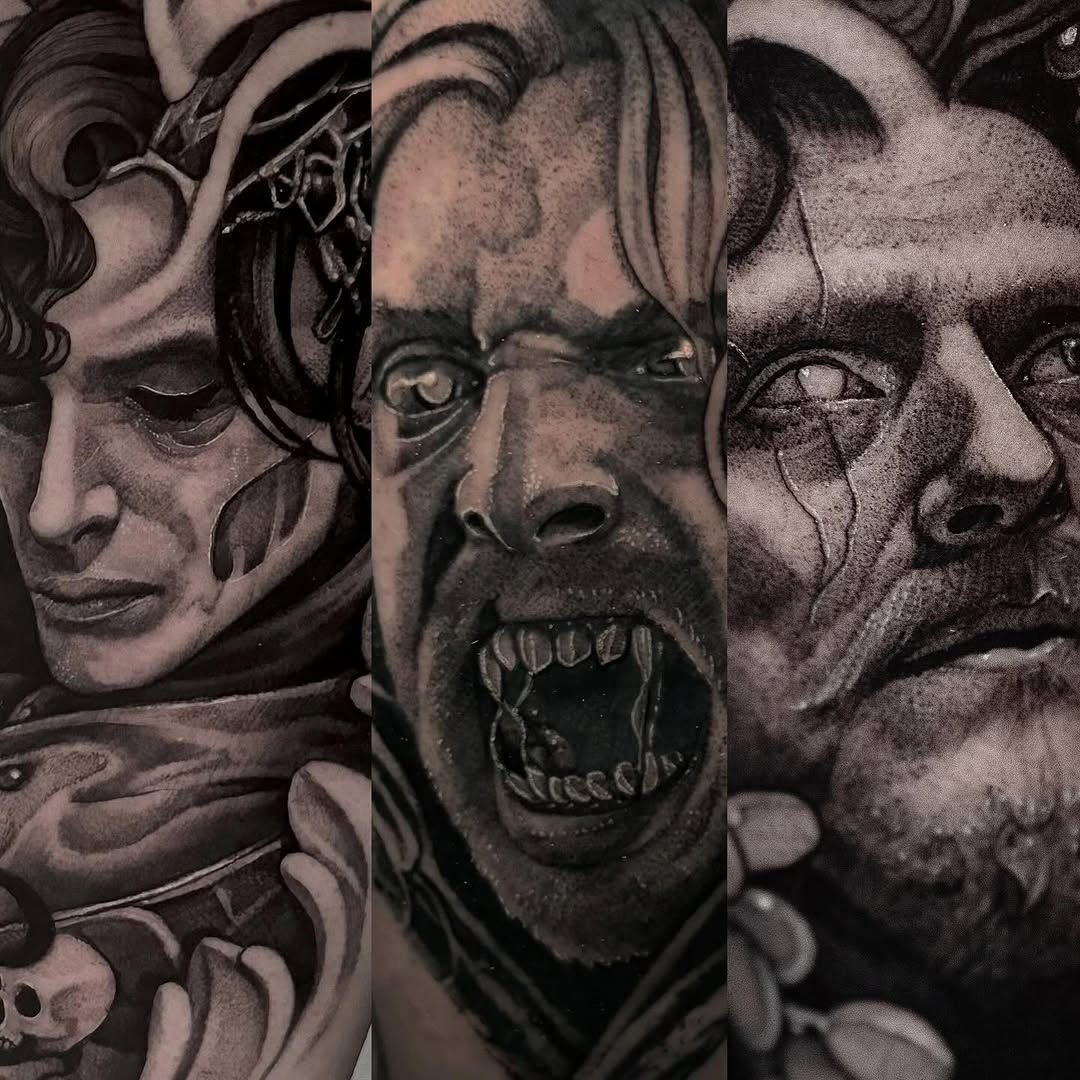 Tattoo by @machomandisavage — realism, dark_realism