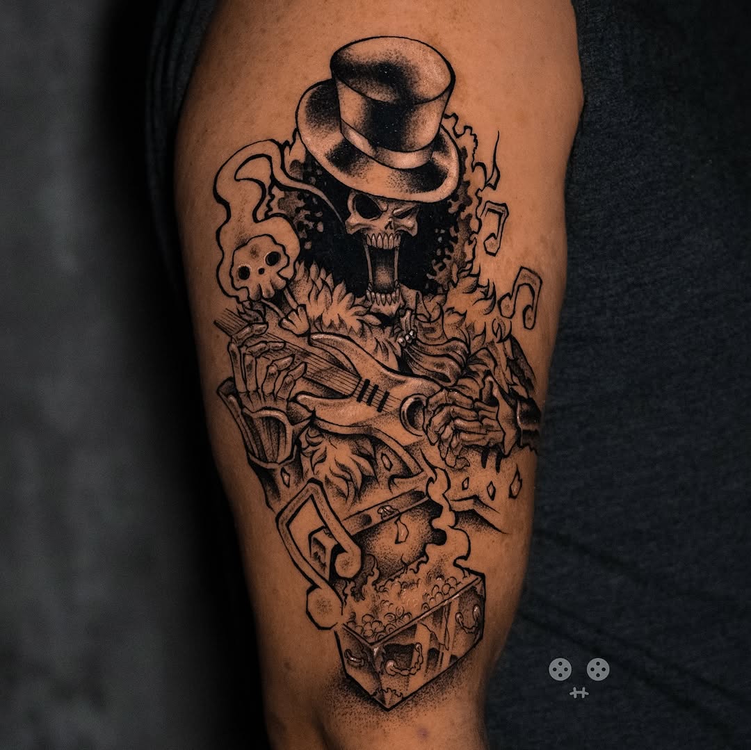 Tattoo by @h.inkz β black_and_grey, realism