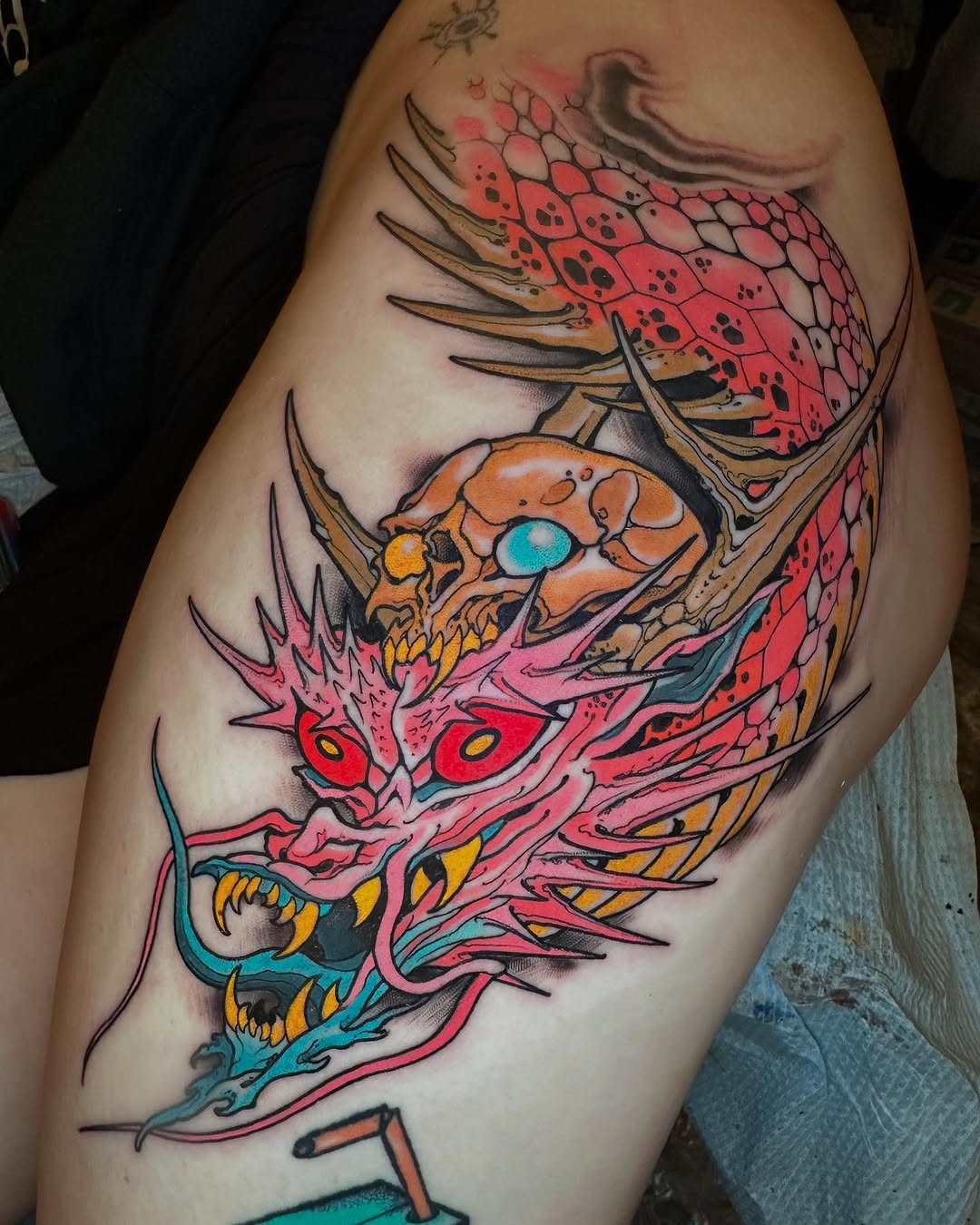 Tattoo by @r_goodkind — japanese_irezumi, neo_traditional