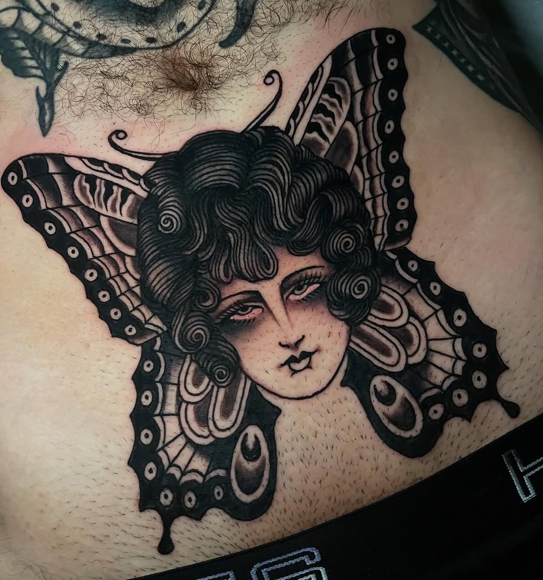 Tattoo by @johnjohn_tattoos — american_traditional, black_and_grey