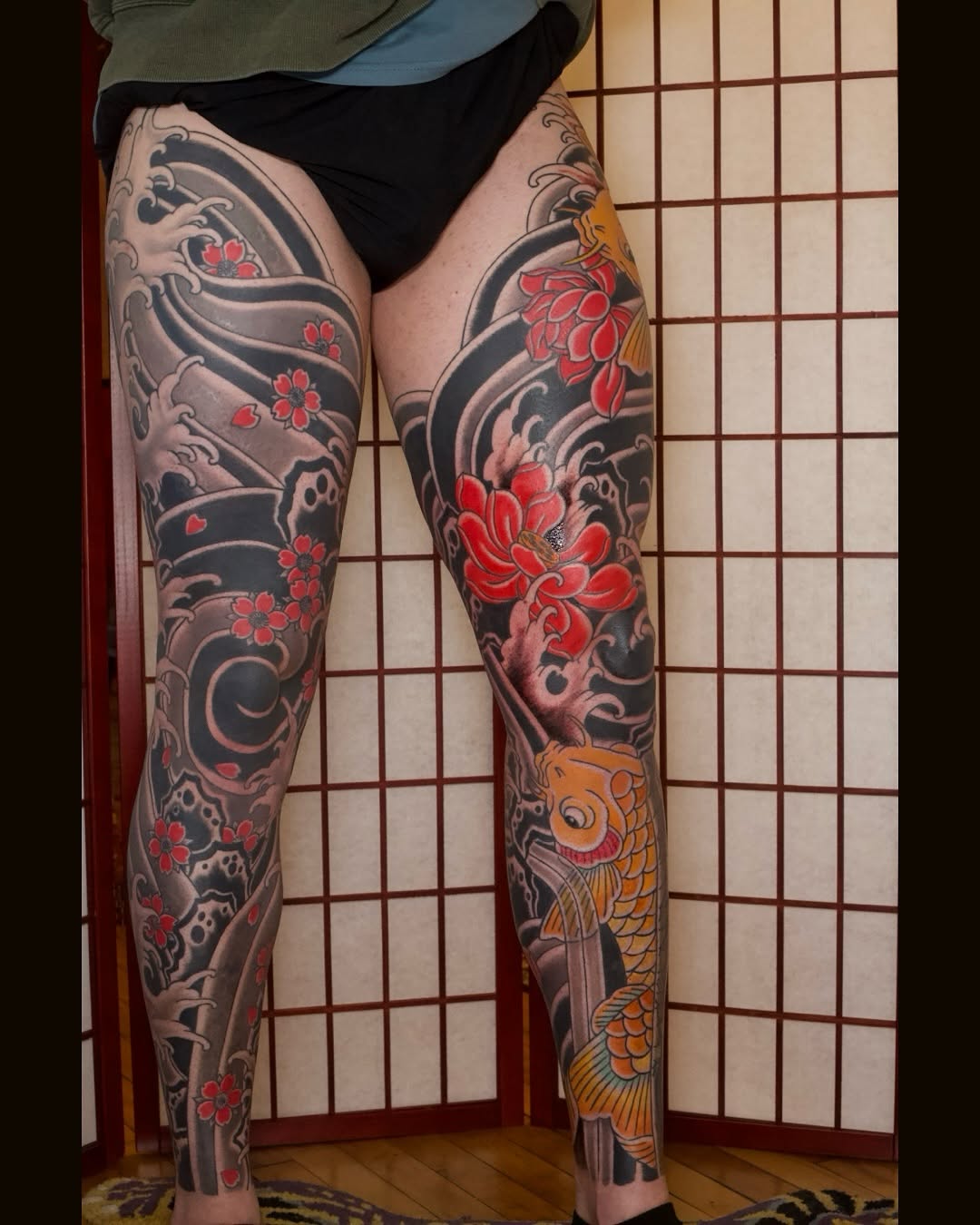 Tattoo by @jordaneppersonart — japanese_irezumi, black_and_grey
