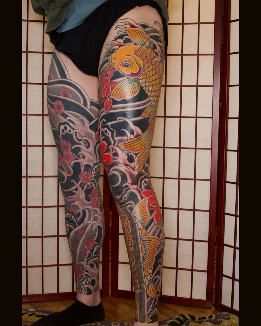 Tattoo by @jordaneppersonart — japanese_irezumi, black_and_grey