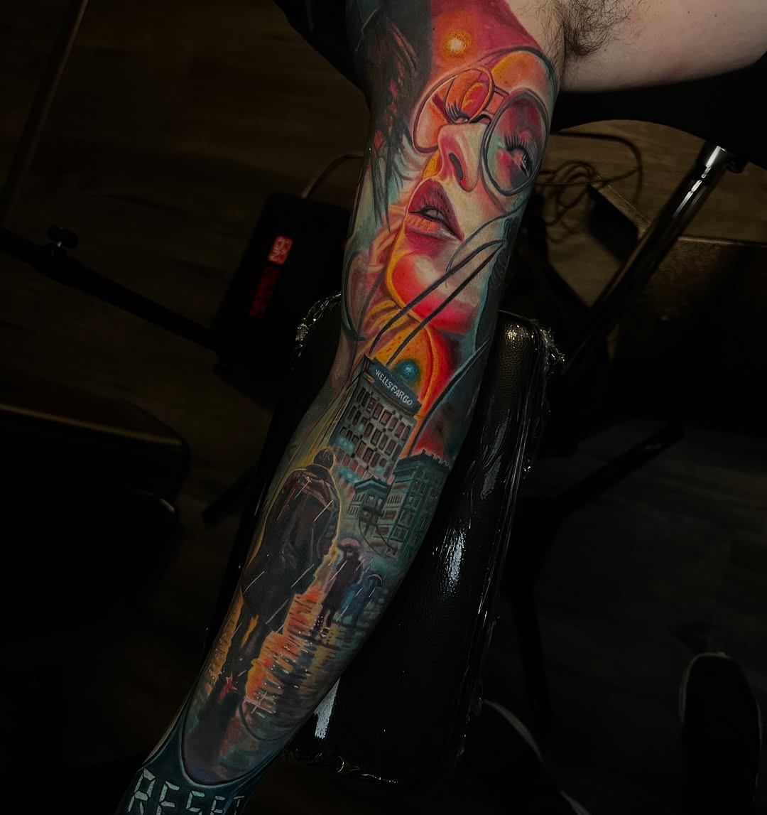Tattoo by @herna.the.machine — realism, trash_polka