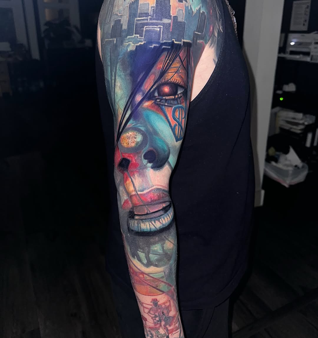 Tattoo by @herna.the.machine — realism, trash_polka