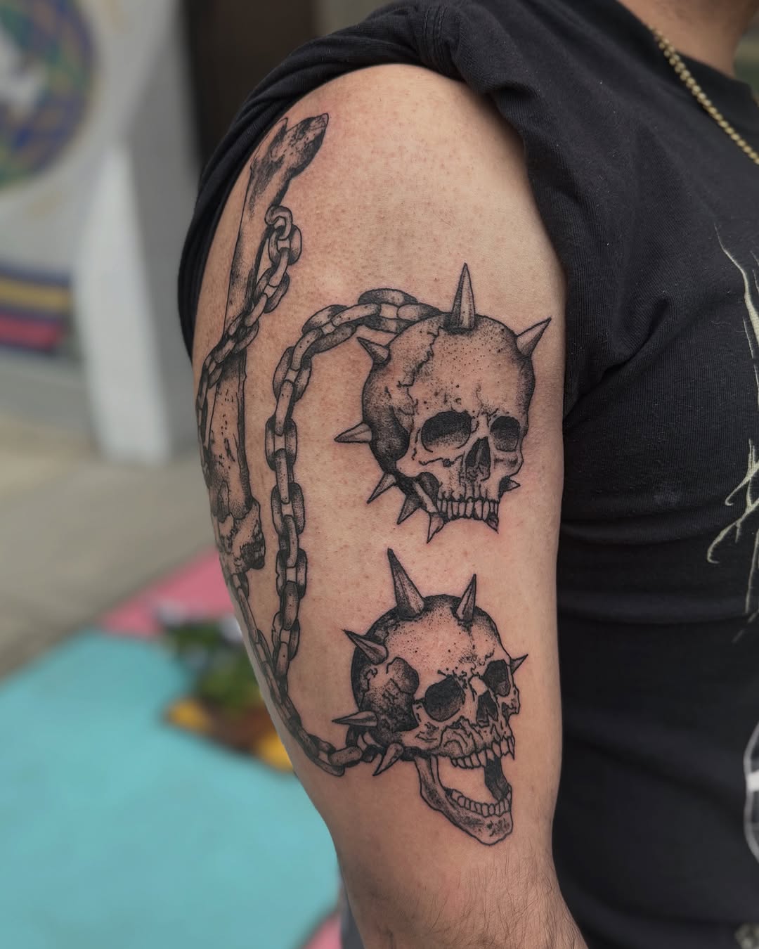 Tattoo by @hellridertattoo — blackwork
