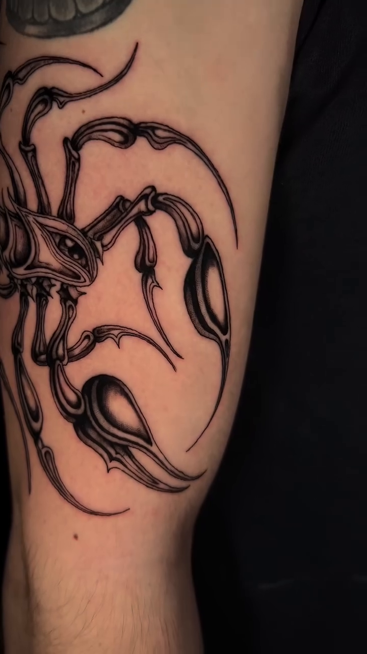 Tattoo by @beingtattoos — blackwork, geometric