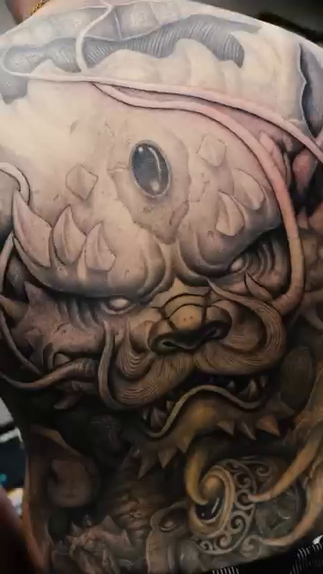 Tattoo by @byqeazy_eleven15 β japanese_irezumi, black_and_grey