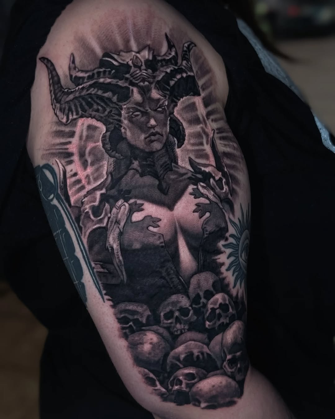 Tattoo by @claudink — dark_realism, black_and_grey