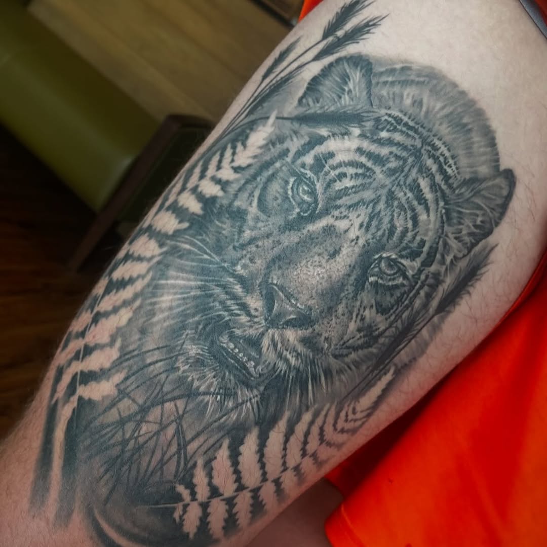 Tattoo by @tattoosbyvicca — realism, black_and_grey
