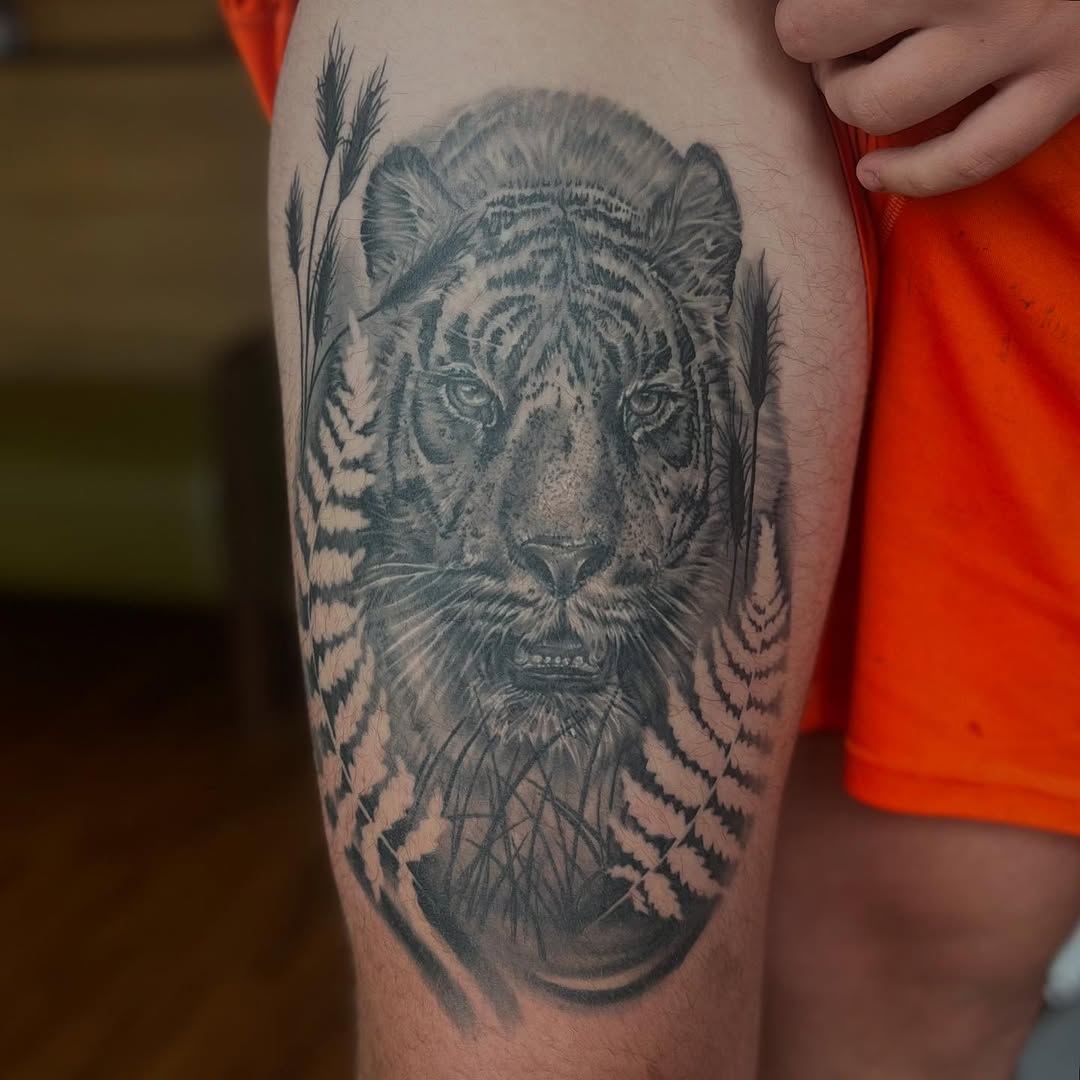 Tattoo by @tattoosbyvicca — realism, black_and_grey