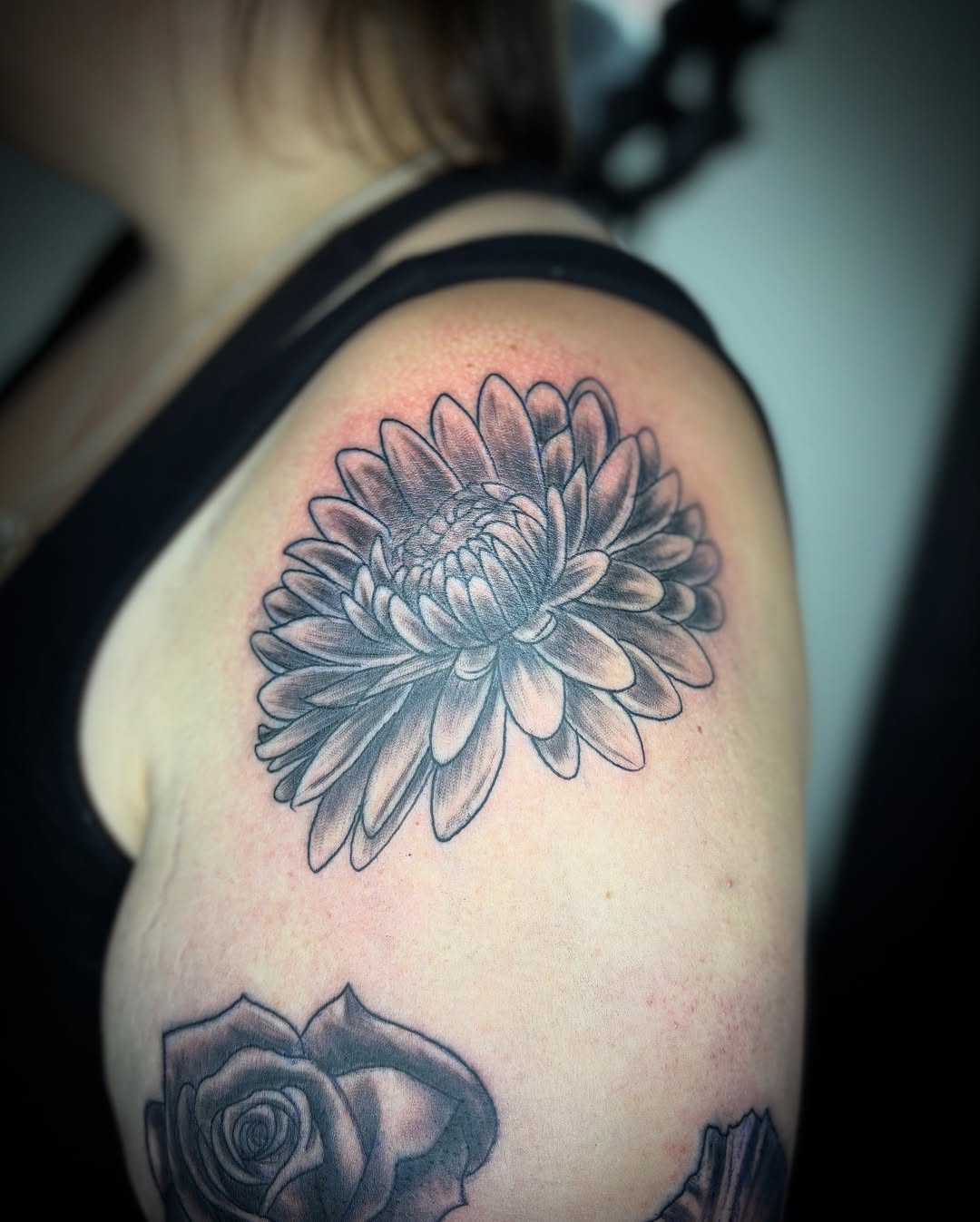 Tattoo by @zhentats2 — realism, black_and_grey