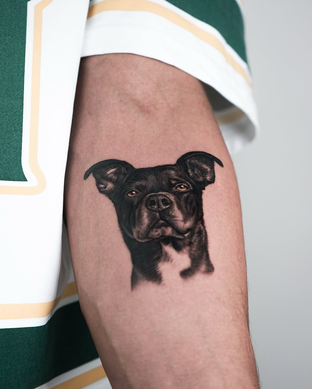 Tattoo by @falcontattooist — realism, black_and_grey