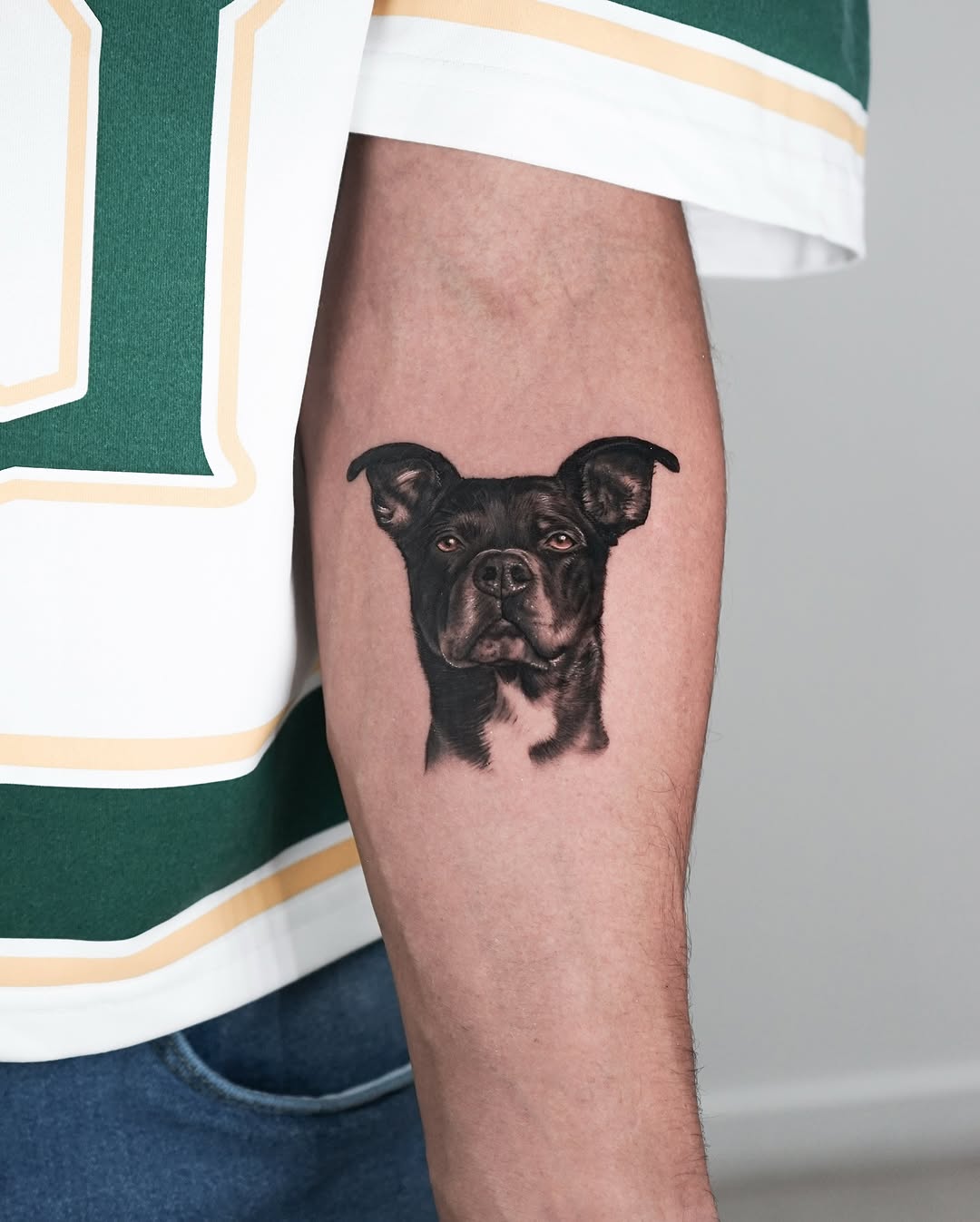 Tattoo by @falcontattooist — realism, black_and_grey