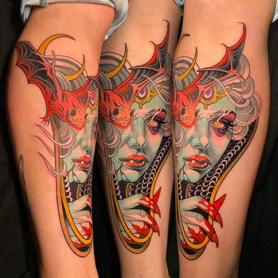 Tattoo by @aaronriddletattoos — neo_traditional, dark_realism