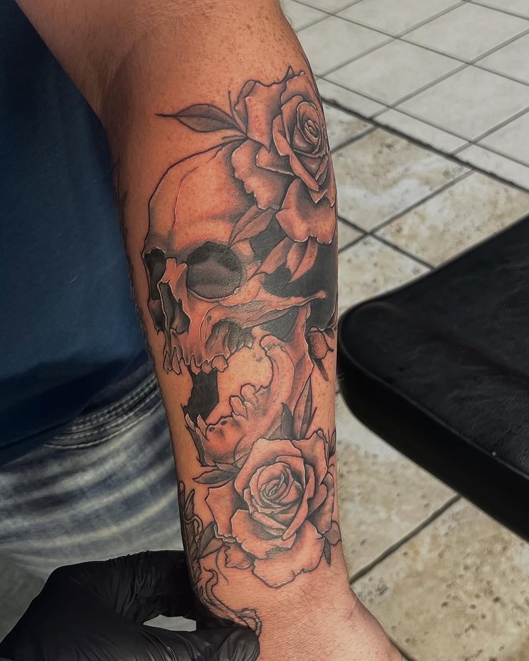 Tattoo by @gauge.creations — realism, black_and_grey