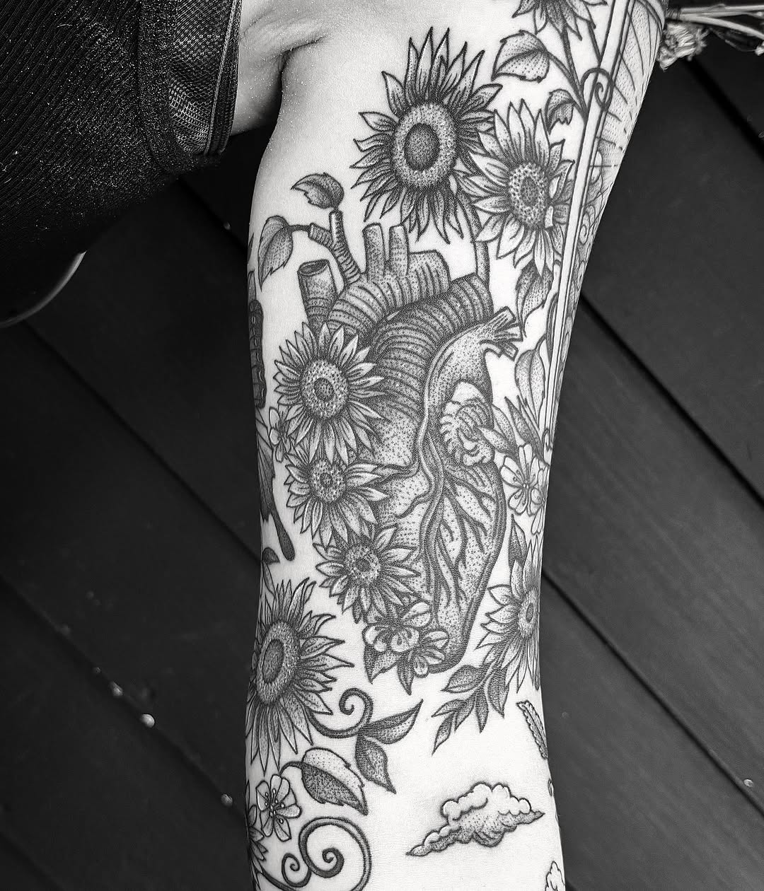 Tattoo by @breezytucker — dotwork