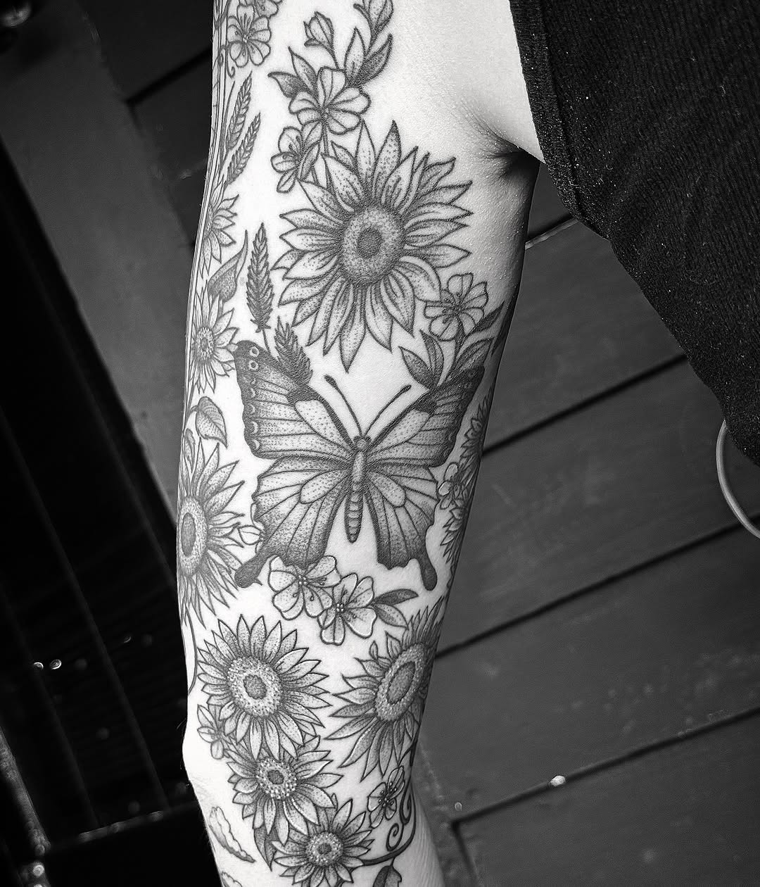 Tattoo by @breezytucker — illustrative, black_and_grey