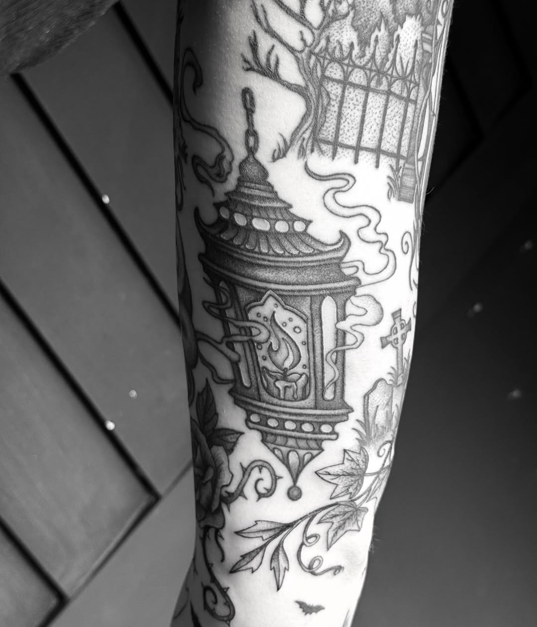 Tattoo by @breezytucker — black_and_grey