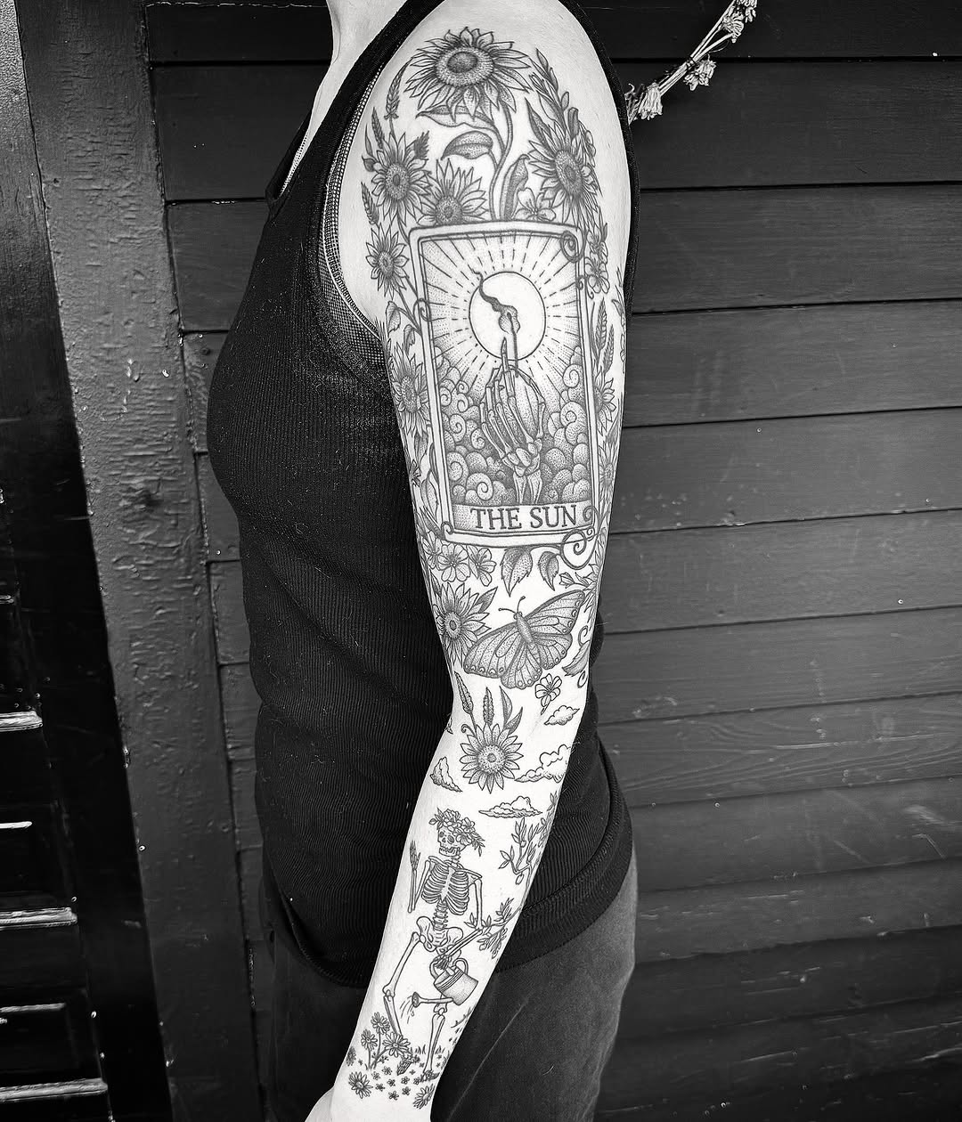 Tattoo by @breezytucker — illustrative, black_and_grey