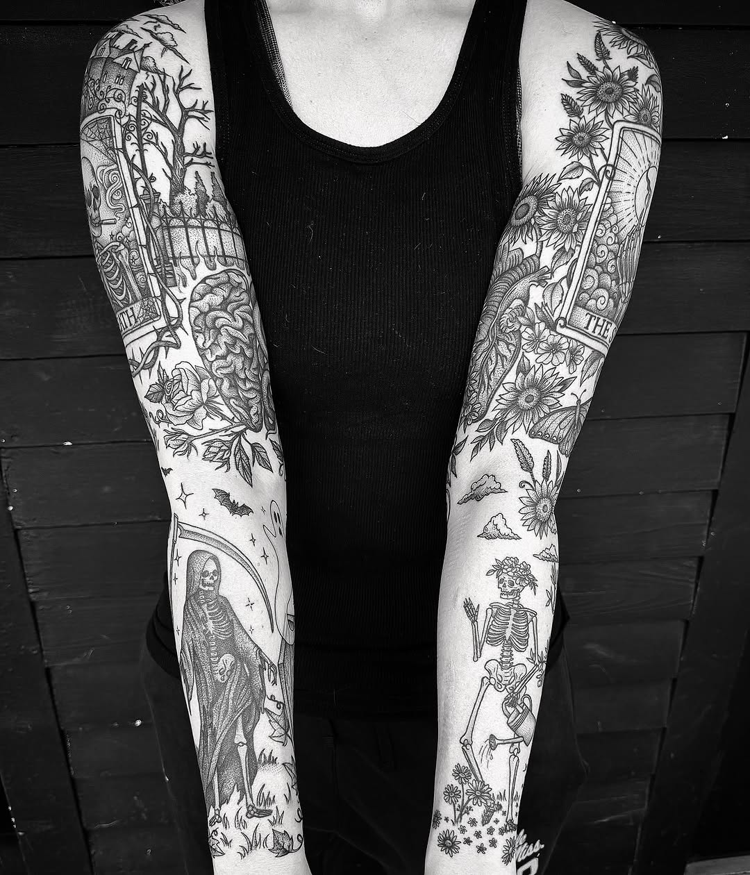 Tattoo by @breezytucker — black_and_grey
