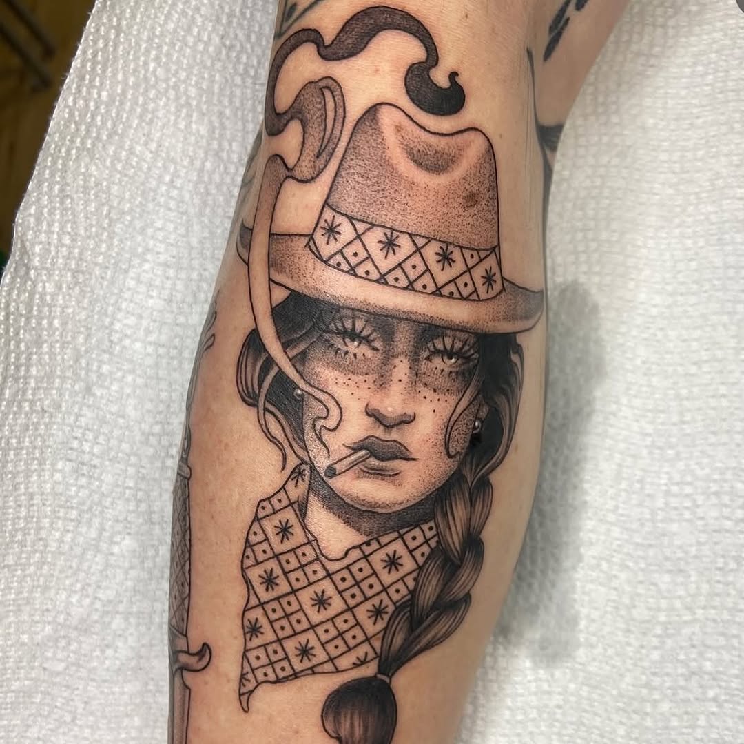 Tattoo by @blairrydell โ chicano, black_and_grey
