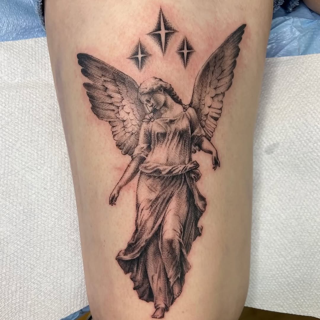 Tattoo by @blairrydell โ black_and_grey, realism