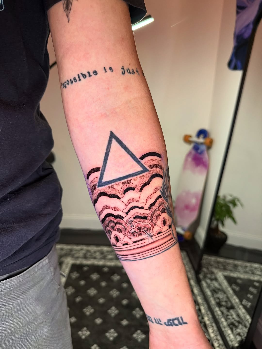 Tattoo by @ivyleetattoo — geometric, dotwork
