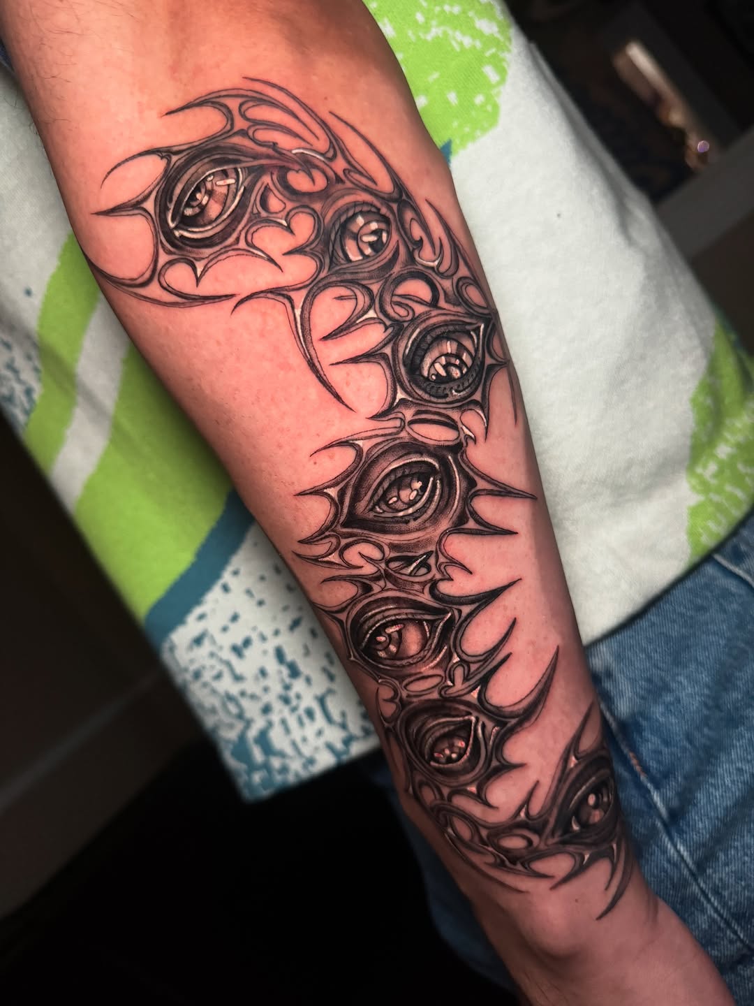 Tattoo by @rustoblack — black_and_grey, dark_realism