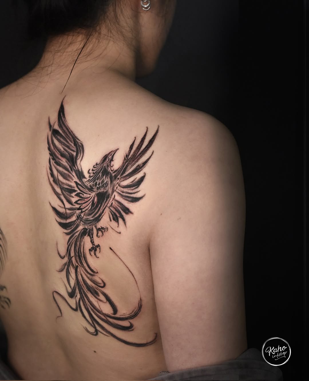 Tattoo by @kahoinkshop — black_and_grey, illustrative