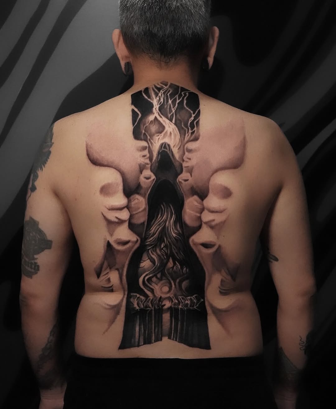 Tattoo by @volta.black — realism, black_and_grey