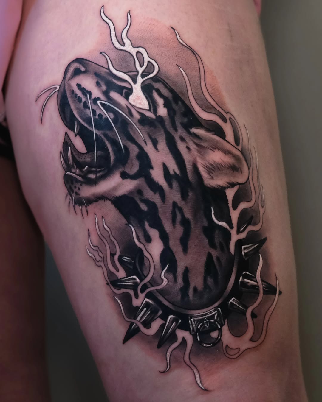 Tattoo by @graywashtash — black_and_grey