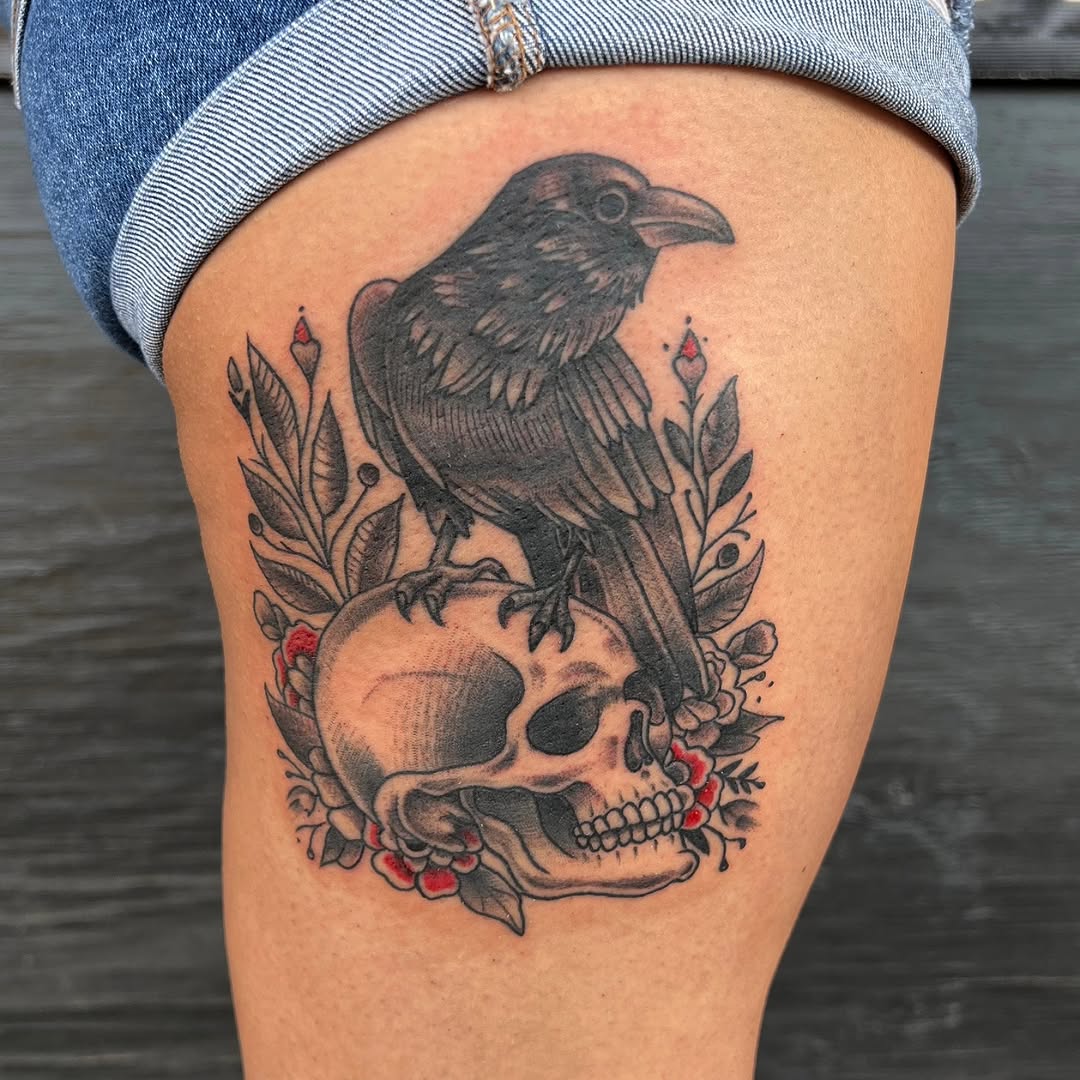 Tattoo by @phatboi915 โ black_and_grey, realism