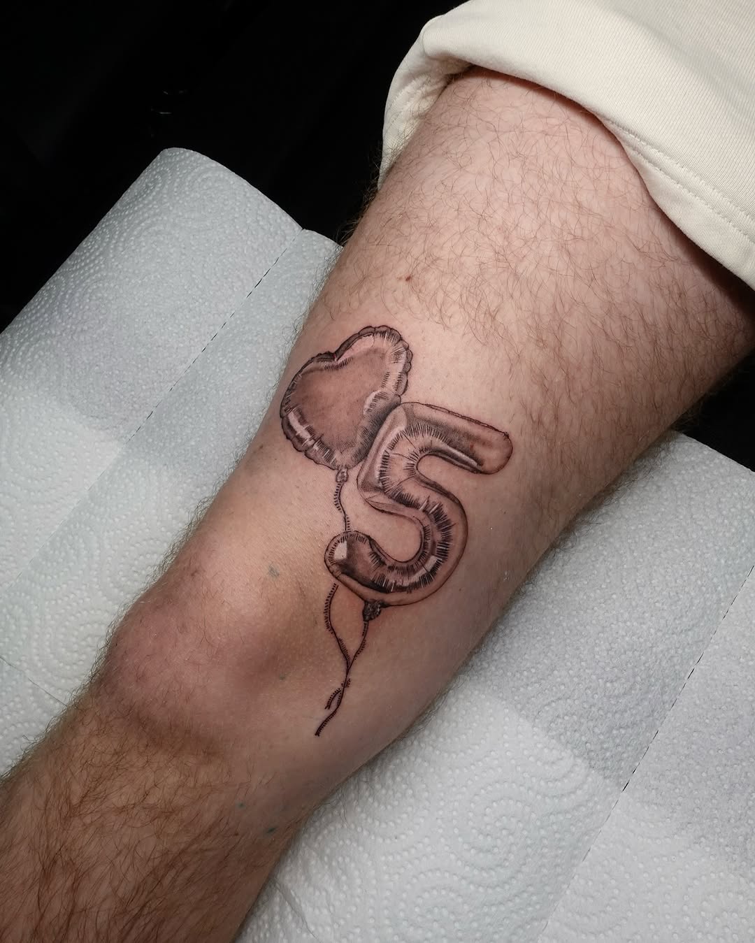 Tattoo by @tatbyb — black_and_grey, realism