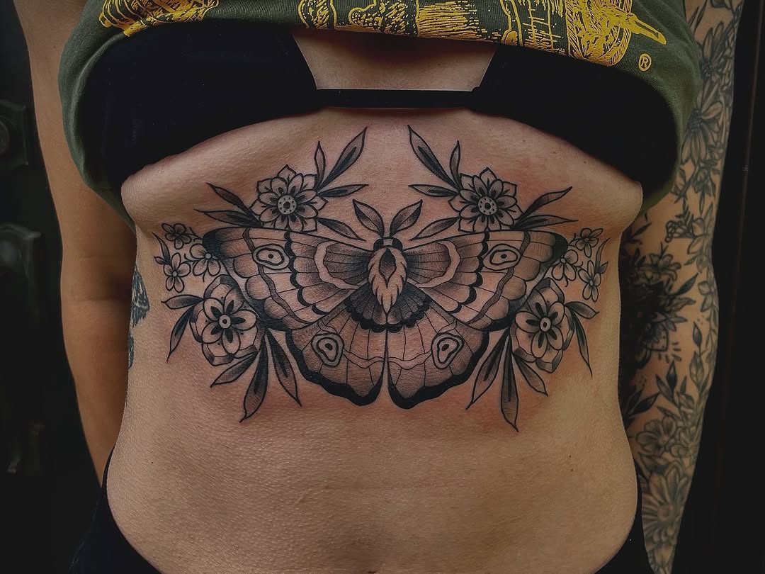 Tattoo by @kayt_tattoos — black_and_grey, neo_traditional
