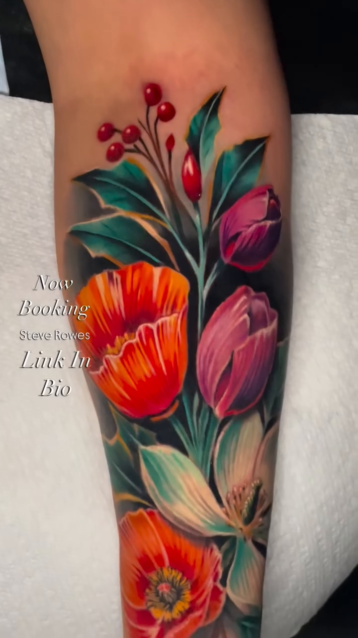 Tattoo by @steverowes — realism, watercolor