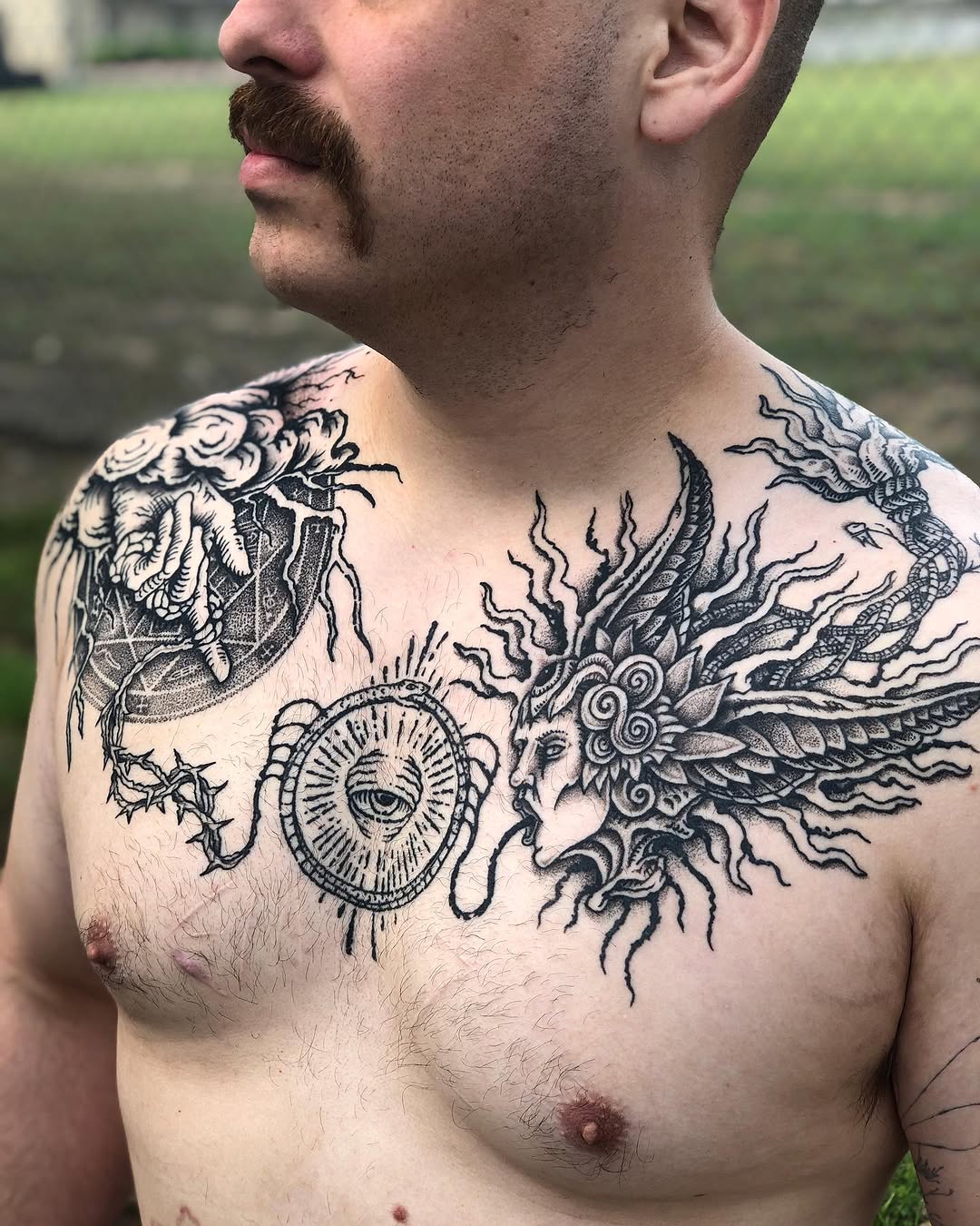Tattoo by @_zaddy_taddy_ โ blackwork, illustrative