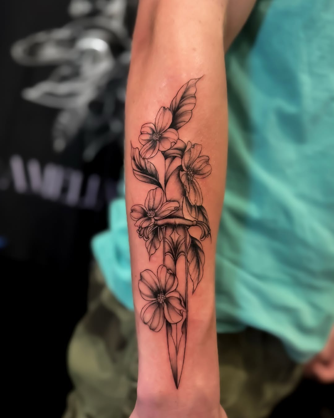 Tattoo by @ameliavogan — black_and_grey, realism