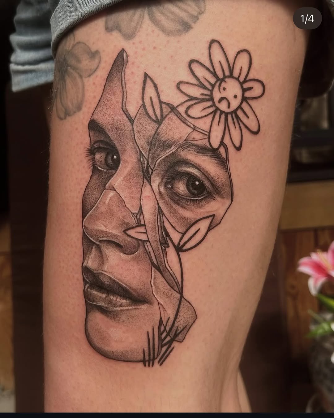 Tattoo by @tattoosbyemilyfalkowski — realism, black_and_grey