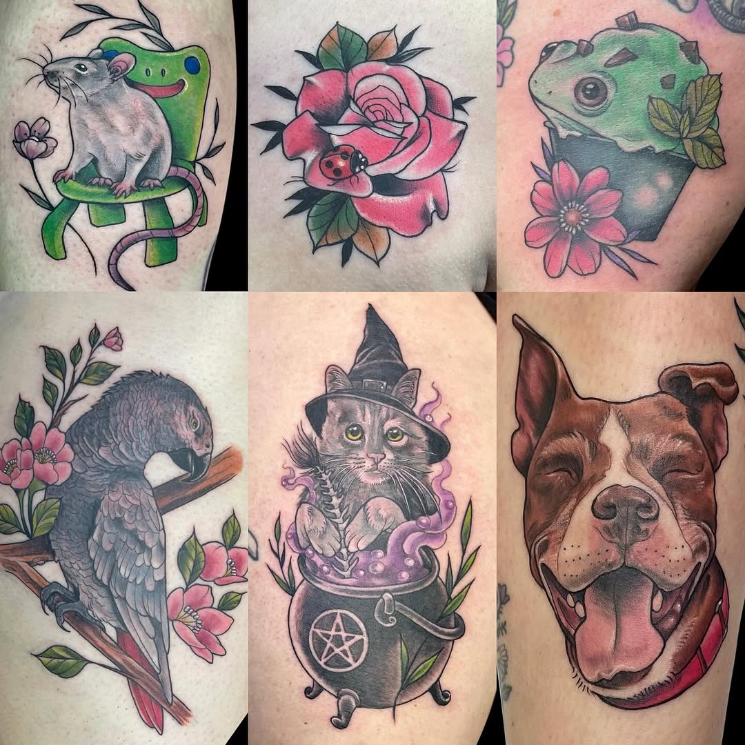 Tattoo by @ratqueentattoo — realism, neo_traditional