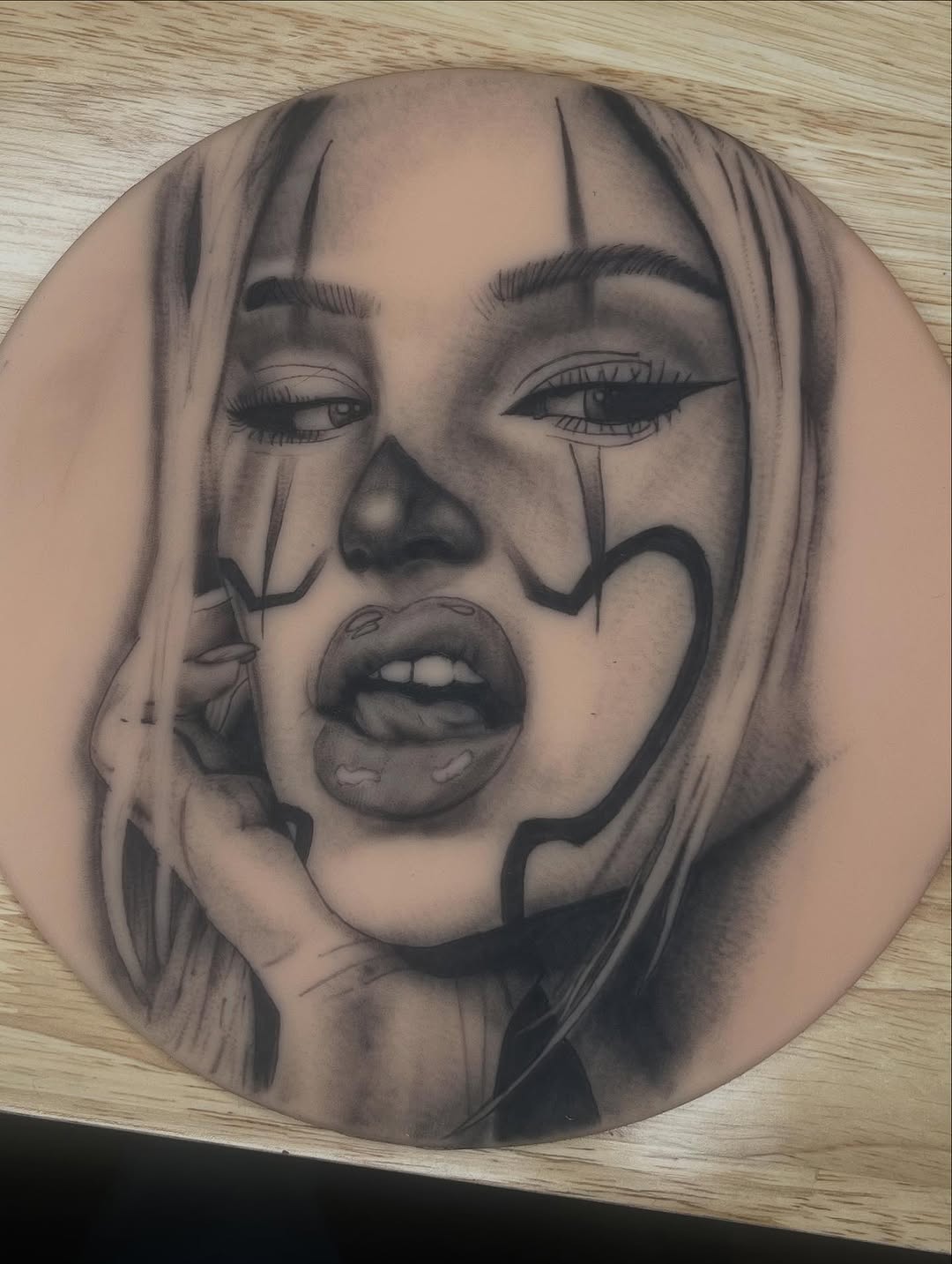 Tattoo by @adderallines — realism, black_and_grey