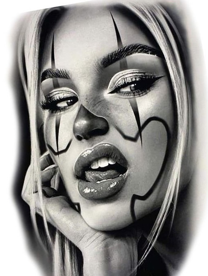 Tattoo by @adderallines — realism, black_and_grey