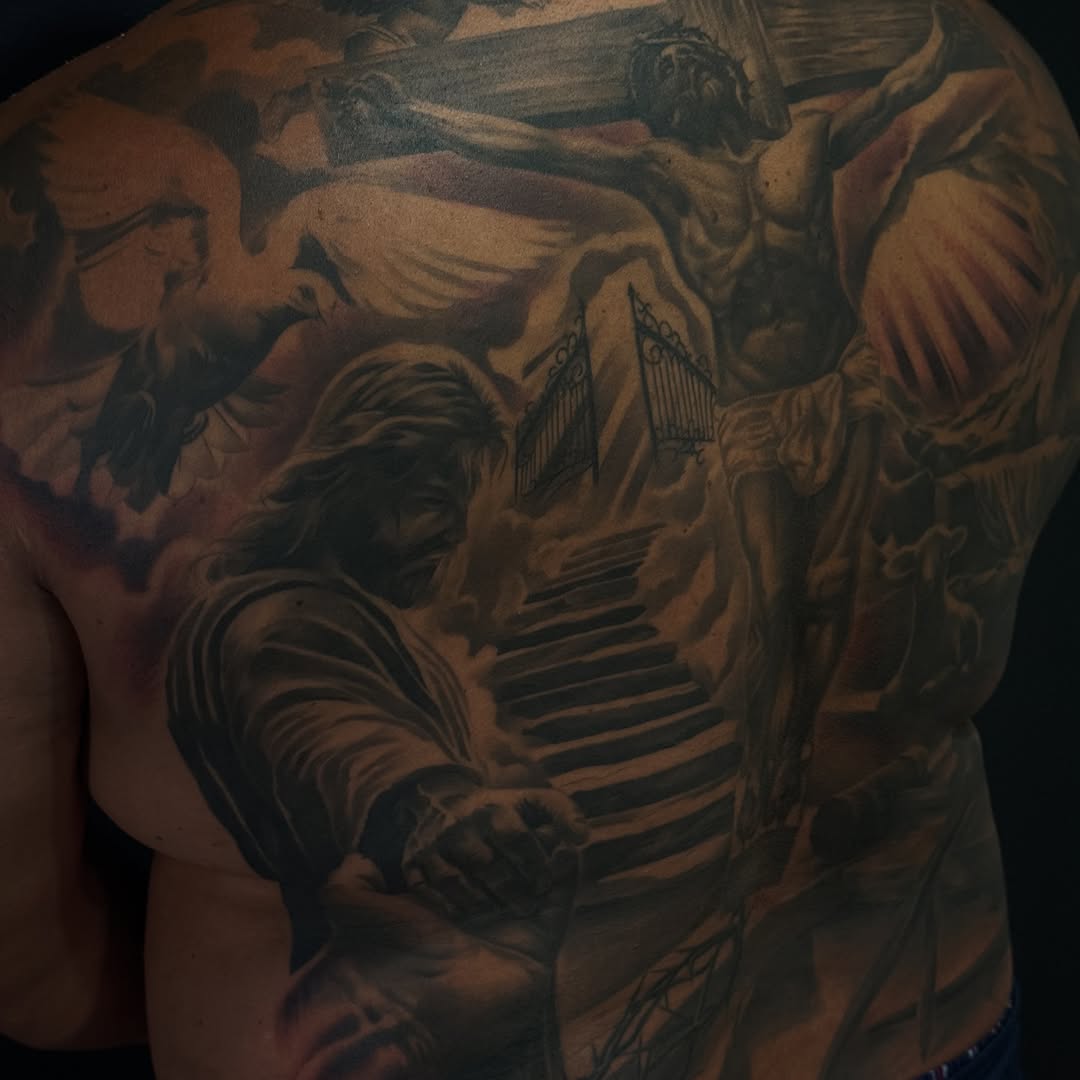 Tattoo by @josephpassion__ — realism, black_and_grey