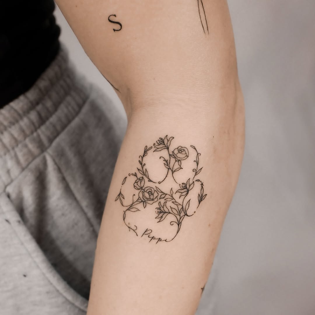 Tattoo by @sky.tattooist17 — fine_line, lettering_script